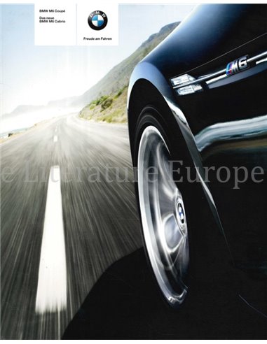 2006 BMW M6 BROCHURE GERMAN