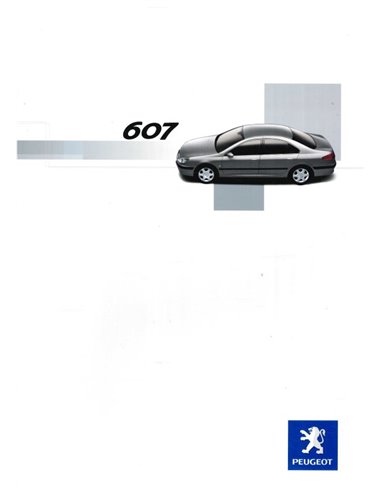 2003 PEUGEOT 607 BROCHURE DUTCH