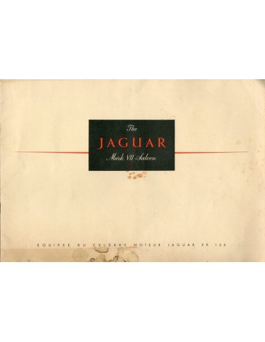 1951 JAGUAR TYPE MK VII SALOON BROCHURE FRANS