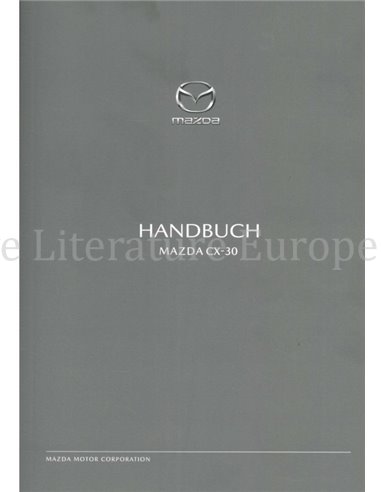 2019 MAZDA CX-30 OWNERS MANUAL GERMAN
