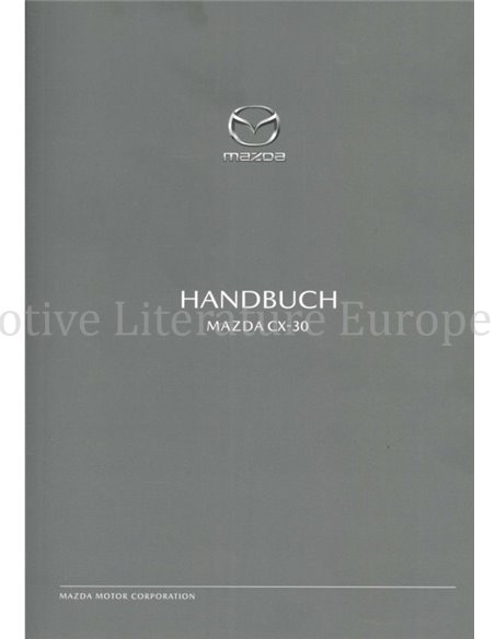 2019 MAZDA CX-30 OWNERS MANUAL GERMAN