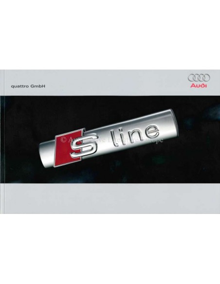 2008 AUDI S LINE PROSPEKT ENGLISCH