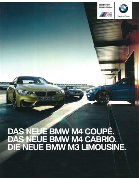 2014 BMW M3 | M4 BROCHURE GERMAN