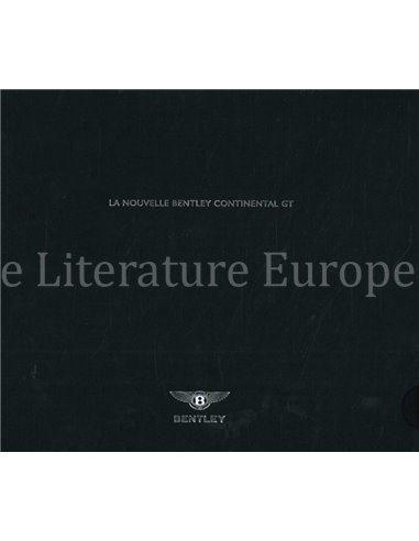 2002 BENTLEY CONTINENTAL GT BROCHURE FRANS