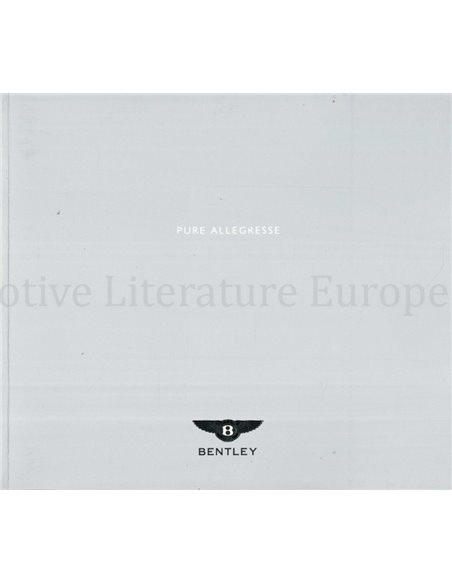 2002 BENTLEY CONTINENTAL GT BROCHURE FRANS