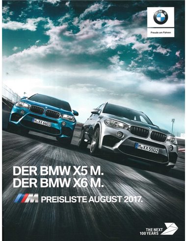 2017 BMW X5 M | X6 M PREISELISTE DEUTSCH