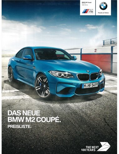 2016 BMW M2 PRICESLIST GERMAN