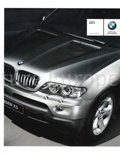2006 BMW X5 PREISLISTE NIEDERLÄNDISCH