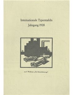 INTERNATIONALE TYPENTAFELN JAHRGANG 1928