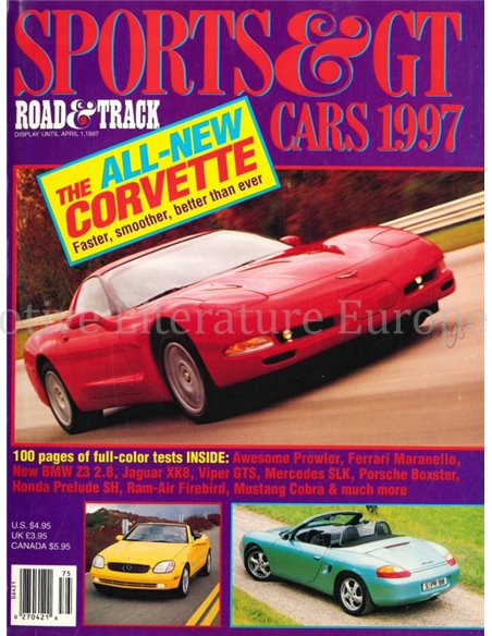 1997 ROAD AND TRACK, SPORTS & GT CARS MAGAZINE ENGLISH