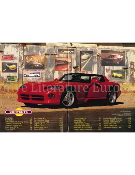 1993 ROAD AND TRACK, SPORTS & GT CARS MAGAZINE ENGLISH