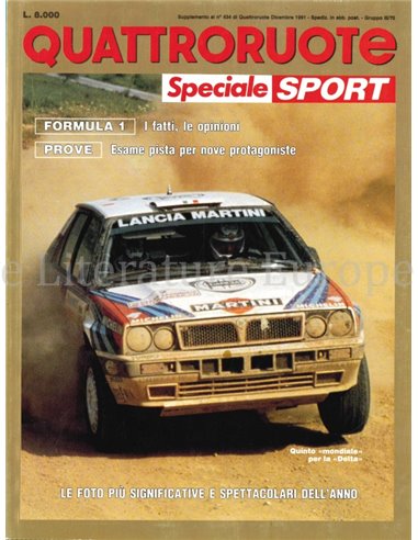 1991 QUATTRORUOTE SPECIALE SPORT MAGAZINE ITALIAN