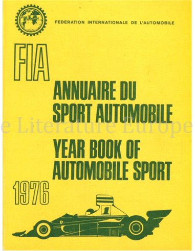 FIA ANNUAIRE DU SPORT AUTOMOBILE / YEAR BOOK OF AUTOMOBILE SPORT 1976