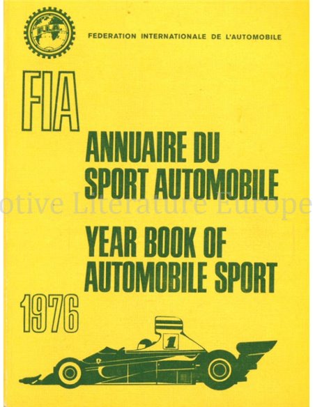 FIA ANNUAIRE DU SPORT AUTOMOBILE / YEAR BOOK OF AUTOMOBILE SPORT 1976
