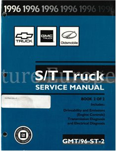 1996 CHEVROLET | GMC | OLDSMOBILE S/T TRUCK WORKSHOP MANUAL ENGLISH  2