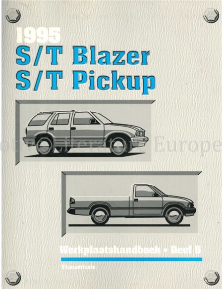 1995 CHEVROLET S/T BLAZER | S/T PICKUP WERKSTATTHANDBUCH NIEDERLÄNDISCH