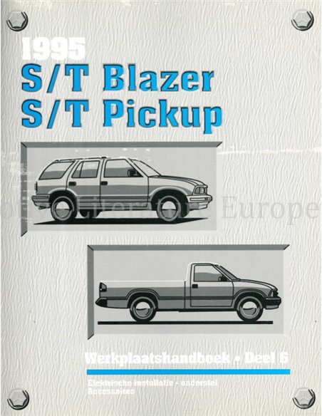 1995 CHEVROLET S/T BLAZER | S/T PICKUP WERKSTATTHANDBUCH NIEDERLÄNDISCH