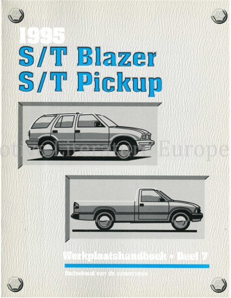 1995 CHEVROLET S/T BLAZER | S/T PICKUP WERKSTATTHANDBUCH NIEDERLÄNDISCH