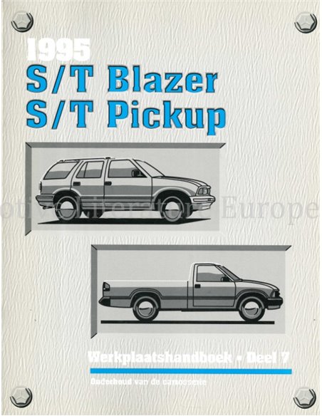 1995 CHEVROLET S/T BLAZER | S/T PICKUP WORKSHOP MANUAL DUTCH