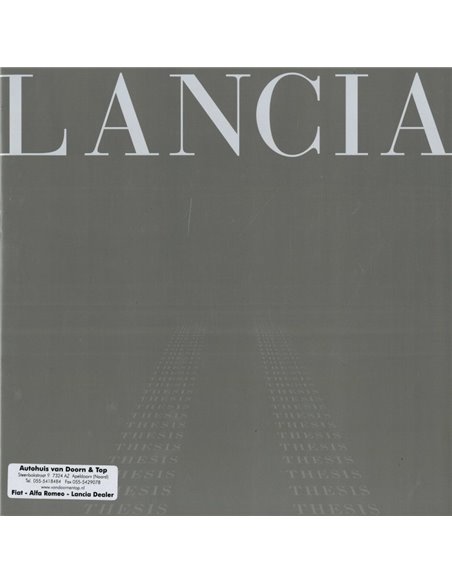 2002 LANCIA THESIS BROCHURE NEDERLANDS