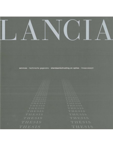 2002 LANCIA THESIS BROCHURE NEDERLANDS