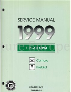 1999 CHEVROLET CAMARO | PONTIAC FIREBIRD WORKSHOP MANUAL ENGLISH  2