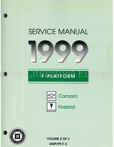1999 CHEVROLET CAMARO | POINTIAC FIREBIRD WERKSTATTHANDBUCH ENGLISCH