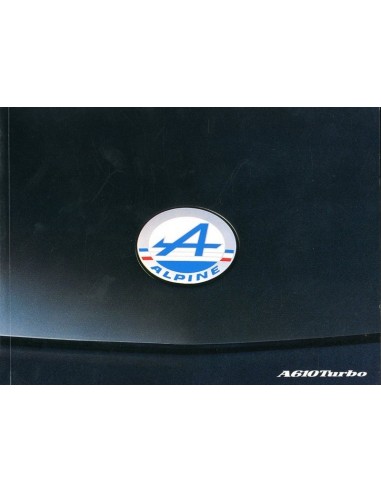 1990 RENAULT A610 TURBO INSTRUCTIEBOEKJE DUITS