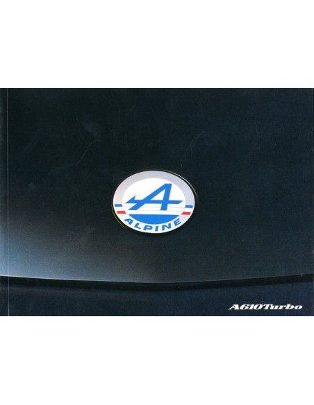 1990 RENAULT A610 TURBO INSTRUCTIEBOEKJE DUITS