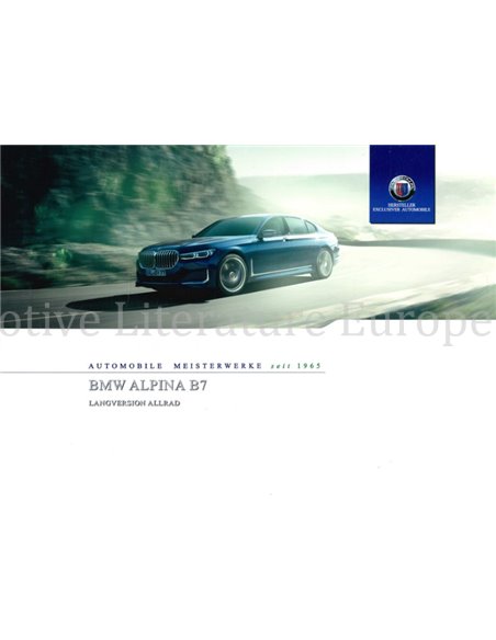 2019 BMW ALPINA B7 BROCHURE GERMAN
