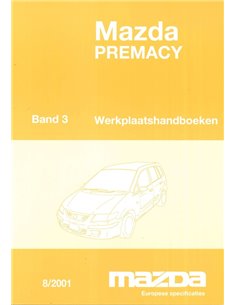 2001 MAZDA PREMACY WERKPLAATSHANDBOEK SUPPLEMENT ENGELS