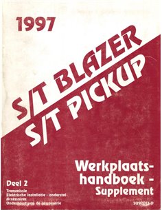 1997 GM S/T PICKUP | BLAZER WORKSHOP MANUAL SUPPLEMENT DUTCH 2