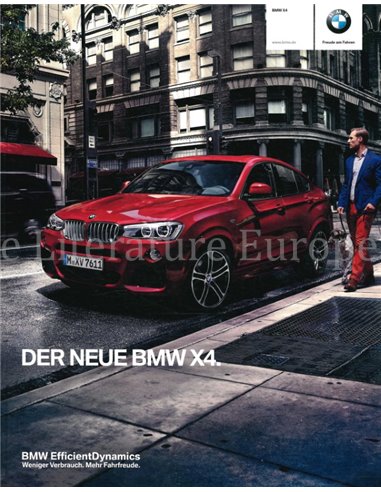 2014 BMW X4 BROCHURE DUITS