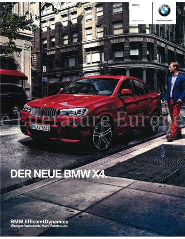 2014 BMW X4 PROSPEKT DEUTSCH