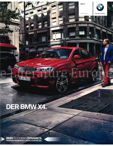 2015 BMW X4 PROSPEKT DEUTSCH