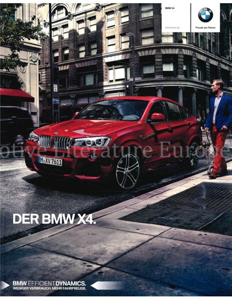 2015 BMW X4 BROCHURE DUITS