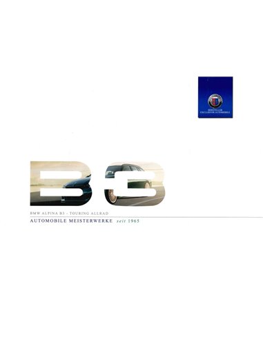 2019 BMW ALPINA B3 BROCHURE GERMAN