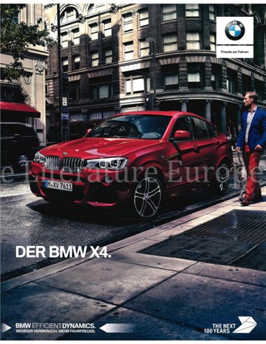 2017 BMW X4 BROCHURE DUITS