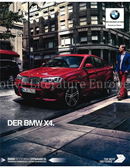 2017 BMW X4 BROCHURE GERMAN