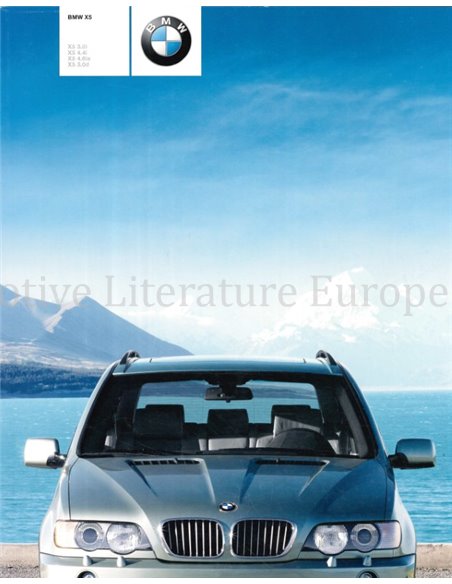 2002 BMW X5 BROCHURE NEDERLANDS