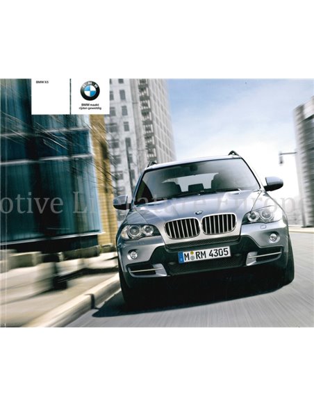 2008 BMW X5 PROSPEKT NIEDERLÄNDISCH