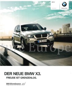 2010 BMW X3 BROCHURE DUITS
