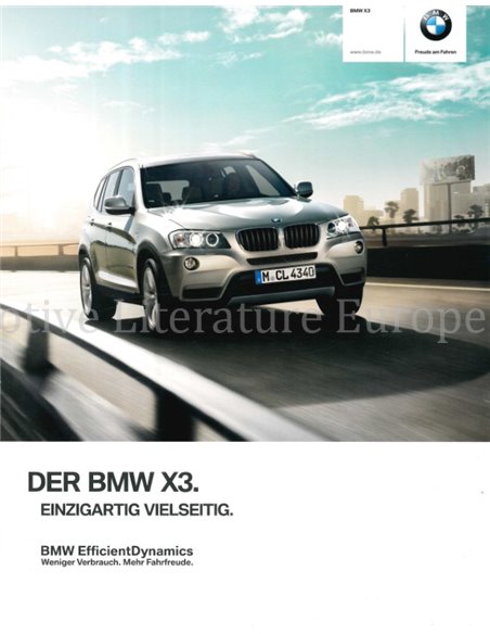2011 BMW X3 PROSPEKT DEUTSCH