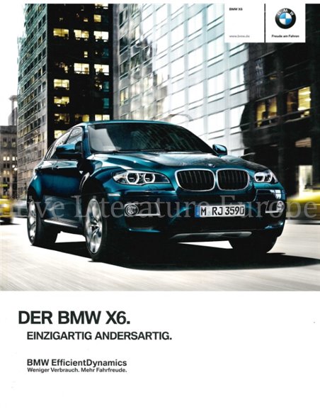 2013 BMW X6 BROCHURE DUITS