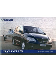 2005 SSANGYONG RODIUS INSTRUCTIEBOEKJE DUITS