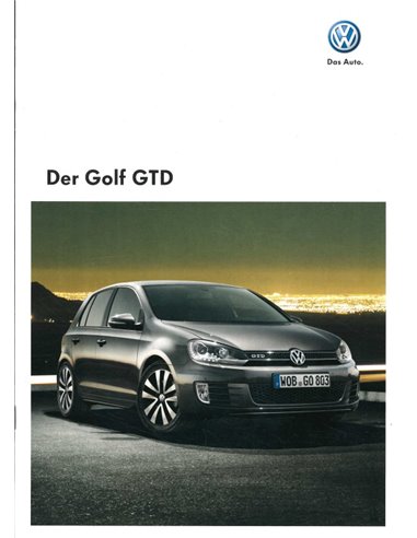 2011 VOLKSWAGEN GOLF GTD BROCHURE DUITS