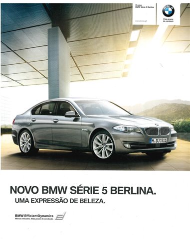 2009 BMW 5ER LIMOUSINE PROSPEKT PORTUGIESISCH (BR)