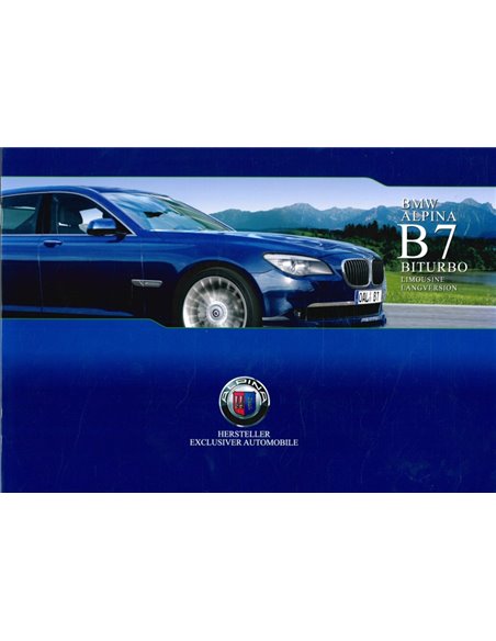 2009 BMW ALPINA B7 BITURBO LIMOUSINE LWB PROSPEKT DEUTSCH