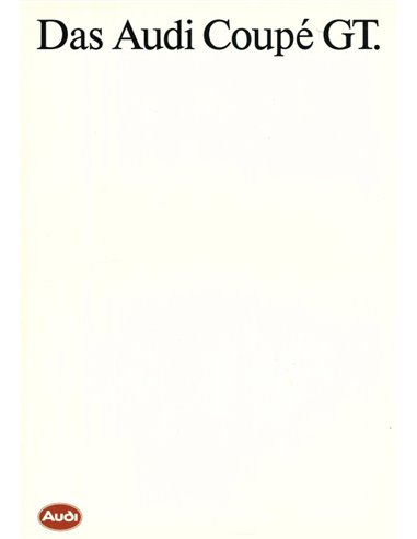 1986 AUDI COUPE GT BROCHURE GERMAN