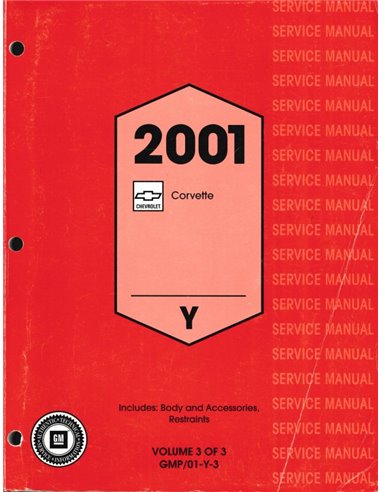 1999 CHEVROLET CORVETTE WORKSHOP MANUAL ENGLISH 
